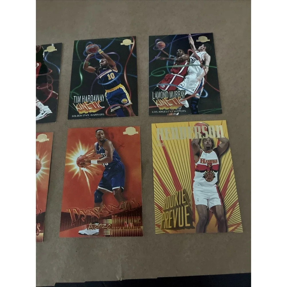 1995-96 Skybox 8 Card Insert Lot Dynamic Kinetic Payton Mourning Hardaway Starks
